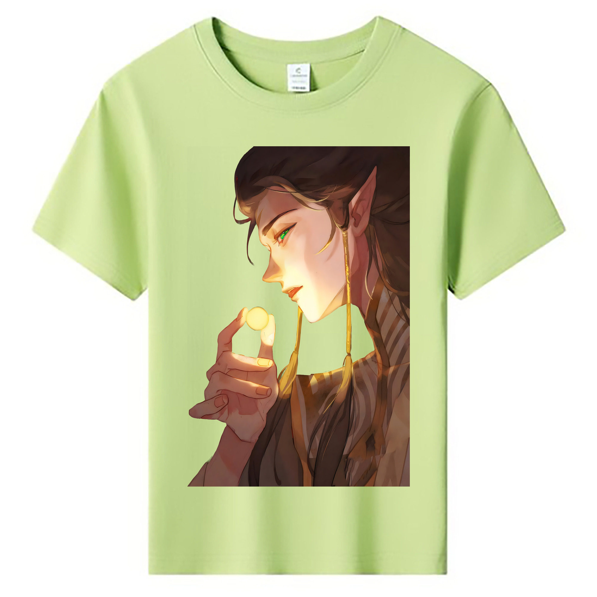 （画像用） Ne Zha 2 ナタ 魔童の大暴れ 綿100％キッズTシャツ（フロントプリント）